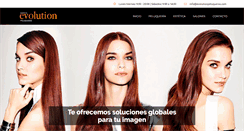 Desktop Screenshot of evolutionpeluqueros.com